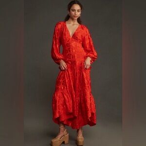 Farm Rio Jacquard Maxi Dress